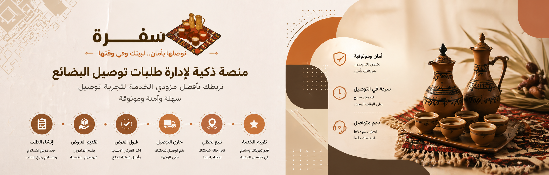 رحول يربطك بمقدمي النقل واللوجستيات